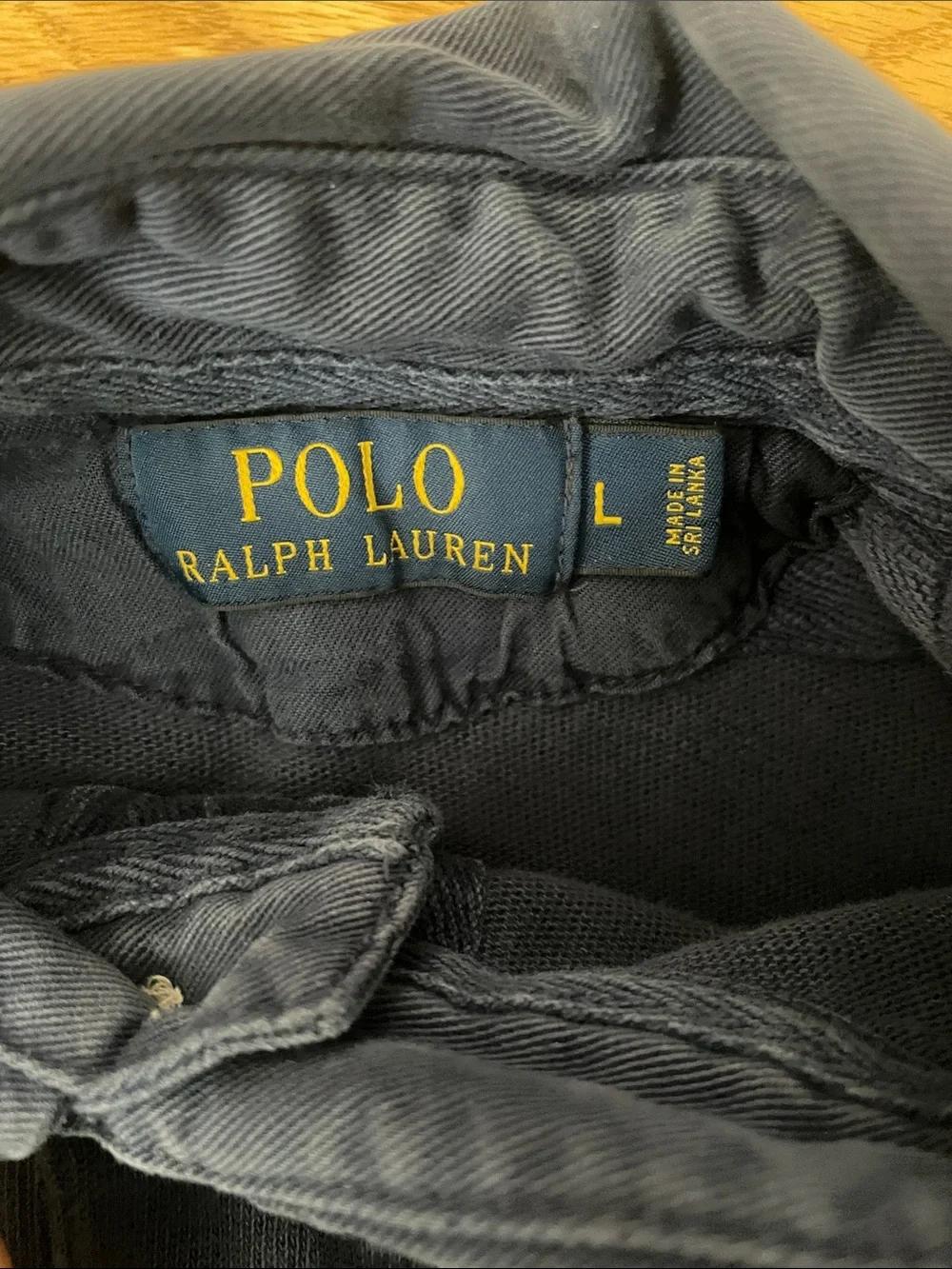 Polo by Ralph Lauren Navy Blue Rugby Polo with Yacht Club Patch